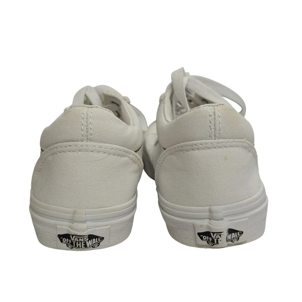VANS Old Skool True White Sneakers Low Top Canvas‎ Skate Shoe Unisex Kids 3